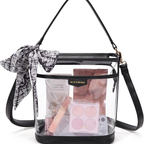 Stadium Approved Clear Purse for Women - Adjustable Straps & Stylish Design - Picture 1 of 6
